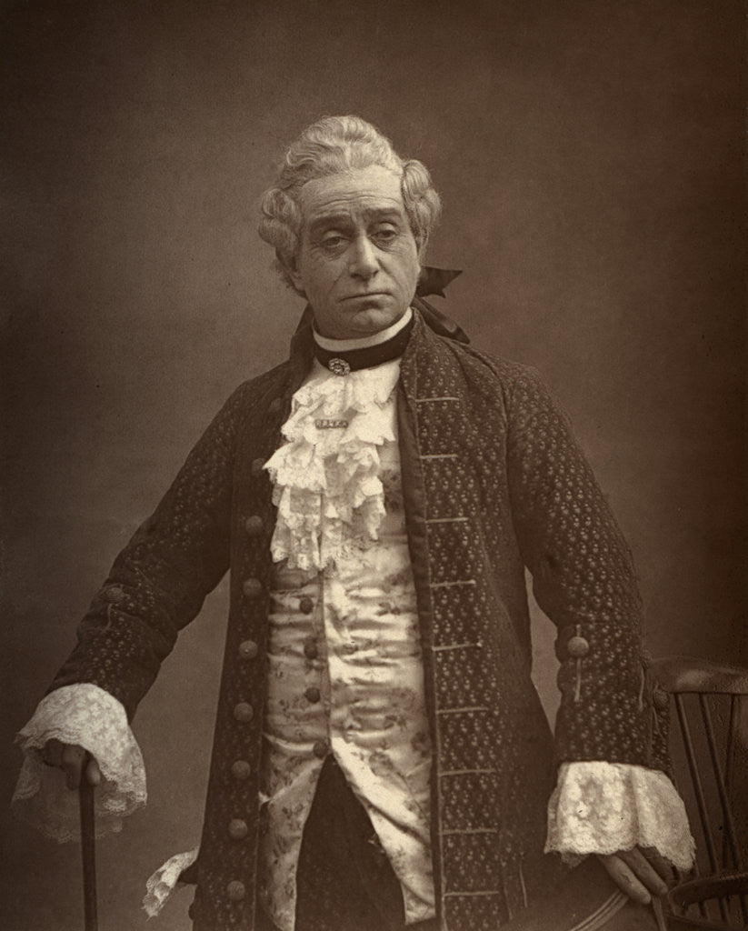 Detail of David James, British actor, in 'David Garrick' by Ernest Barraud