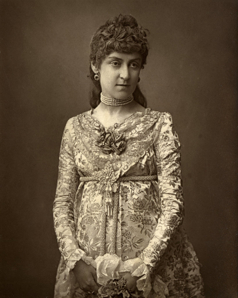 Detail of Angela Fenton, British actress by Ernest Barraud