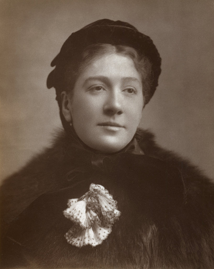 Detail of Madge Kendal, British actress and theatre manager by St James's Photographic Co