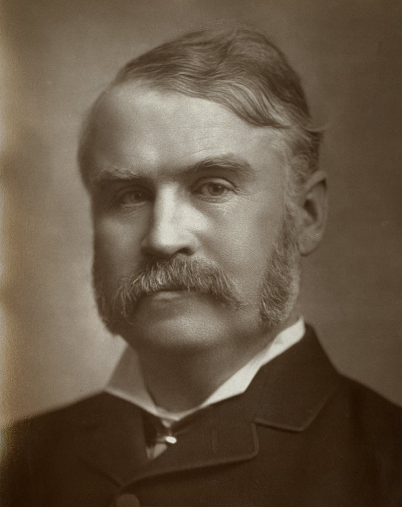 Detail of William Schwenck Gilbert, British artist, librettist, playwright and writer by St James's Photographic Co