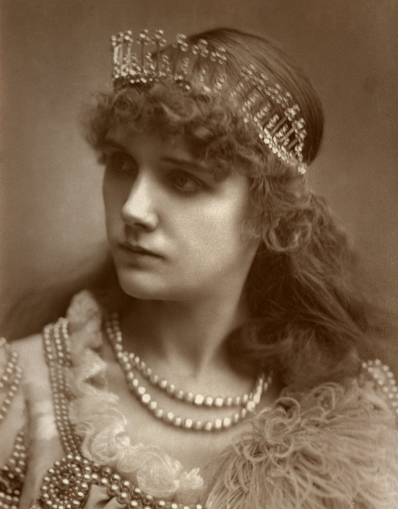Detail of Marion Hood, British soprano opera and musical theatre singer by St James's Photographic Co