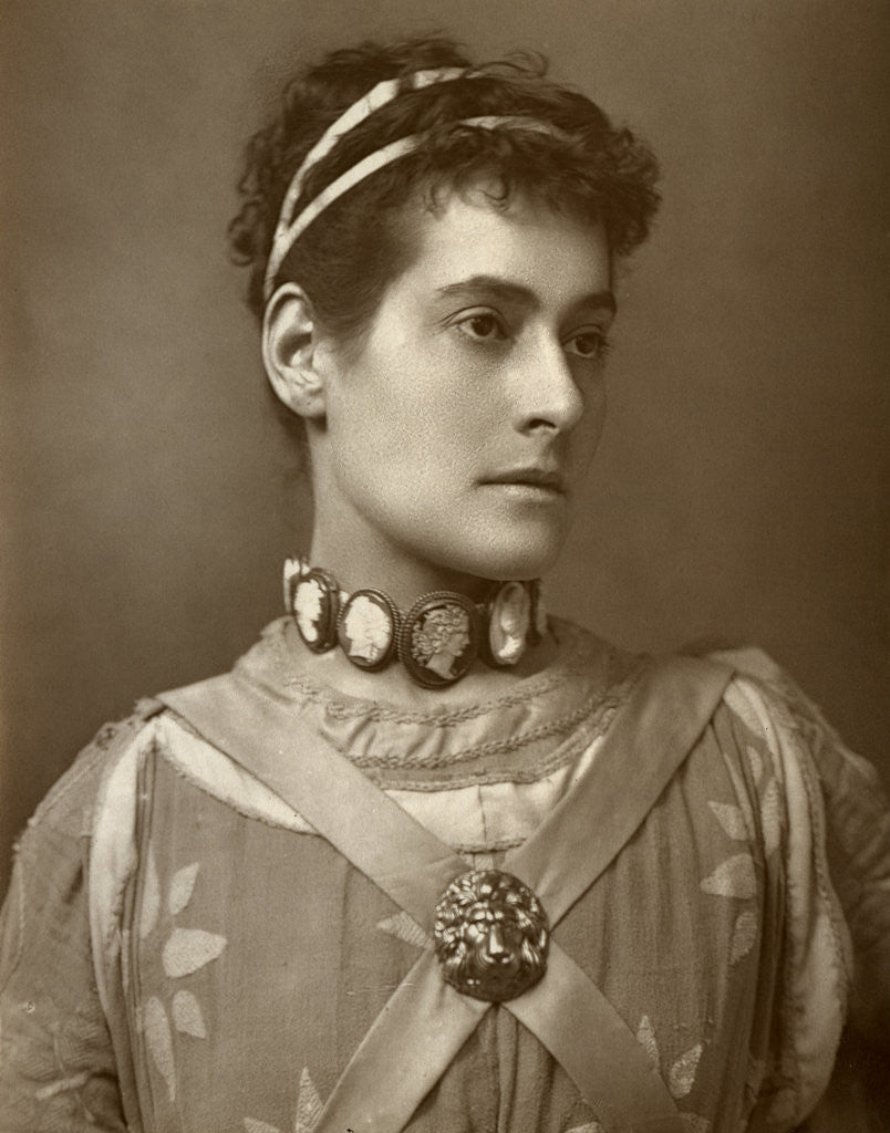 Detail of Myra Holme, British actress by Charles A Long