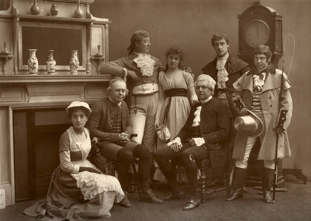 Detail of The Vaudeville Company in 'The Road to Ruin', at the Vaudeville Theatre, London by Barraud