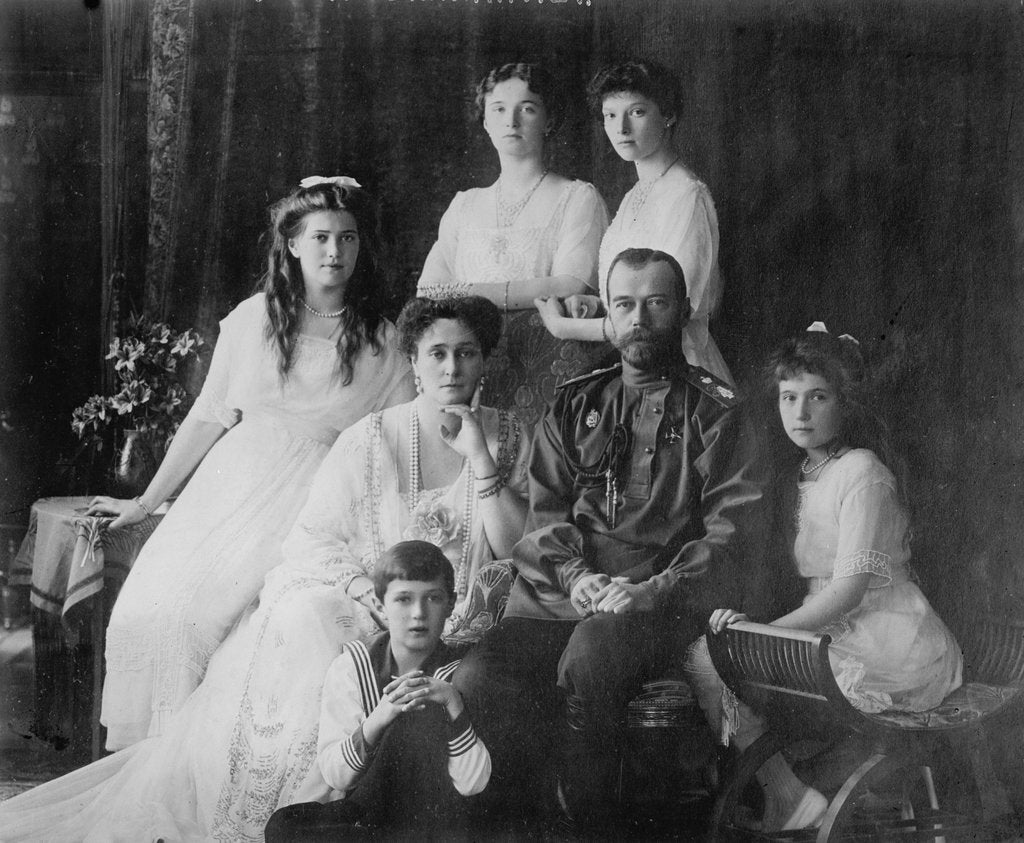 Detail of The Family of Tsar Nicholas II of Russia, 1910s. by Anonymous