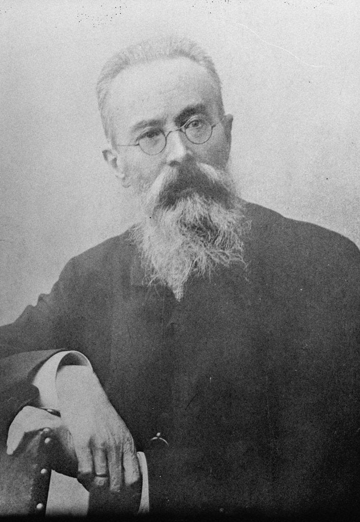 Detail of Nikolai Rimsky-Korsakov, Russian composer, 1890s by Anonymous