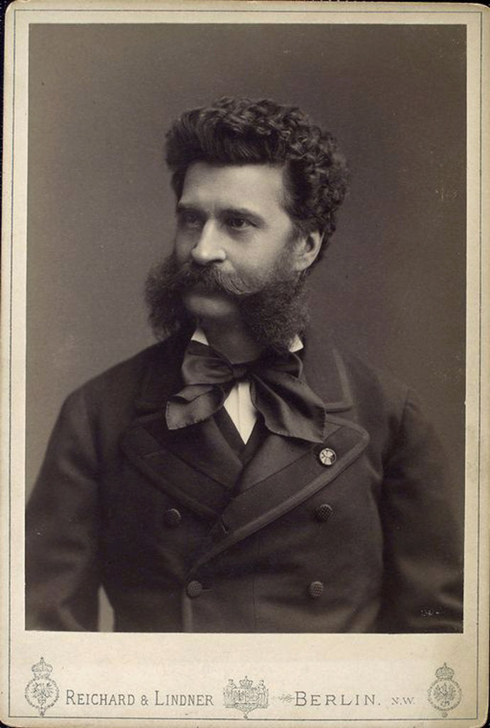 Detail of Johann Strauss the Younger, Austrian composer, 19th century by Reichard & Lindner