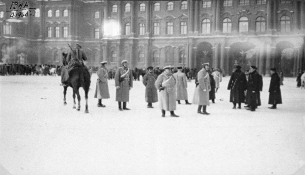 Detail of Palace Square, St Petersburg, Russia, on Bloody Sunday, 1905 by Anonymous