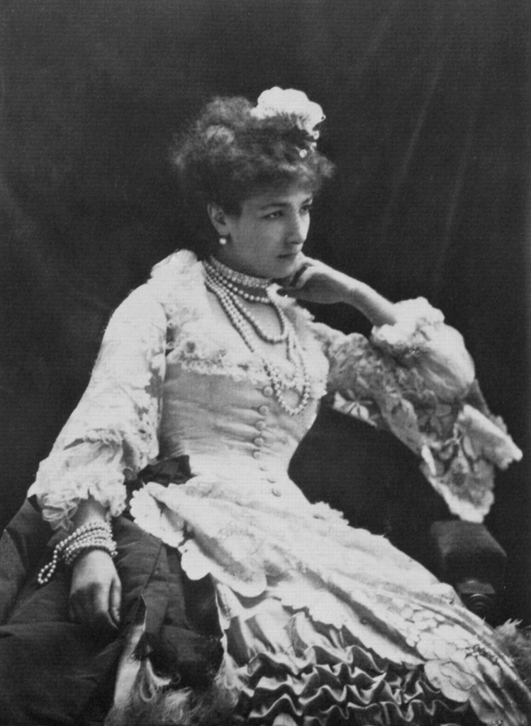Detail of Sarah Bernhardt, French actress, c1865 by Nadar