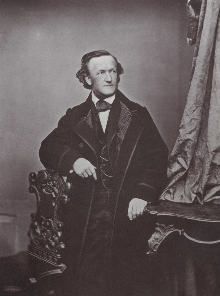 Detail of Richard Wagner, German composer, 1860s by Franz Hanfstaengl