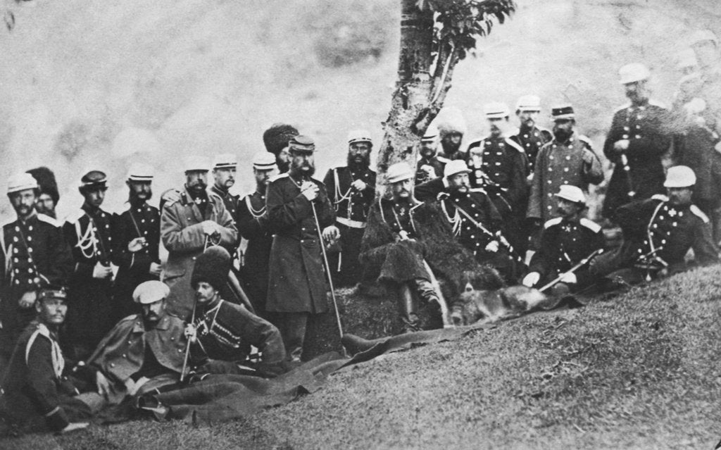 Detail of Grand Duke Michael Nikolaevich of Russia on an expedition, c1880 by Unknown