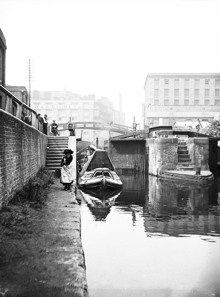 Detail of Regent's Canal at Hawley Lock, St Pancras, Camden, London by Anonymous
