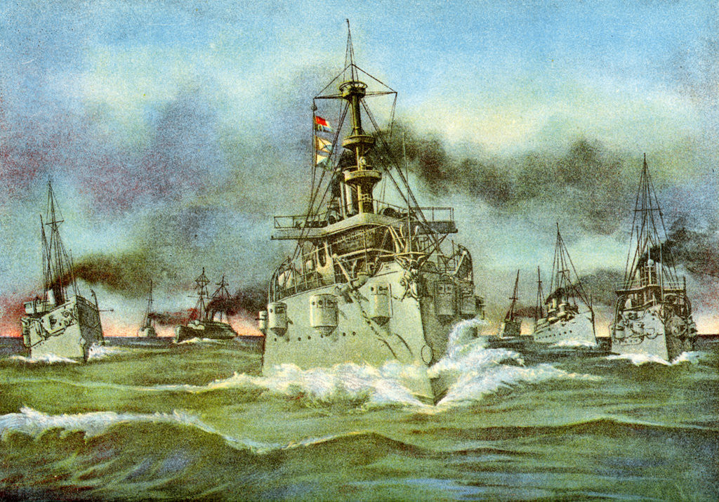 Detail of The Flying Squadron, Spanish-American War by Anonymous