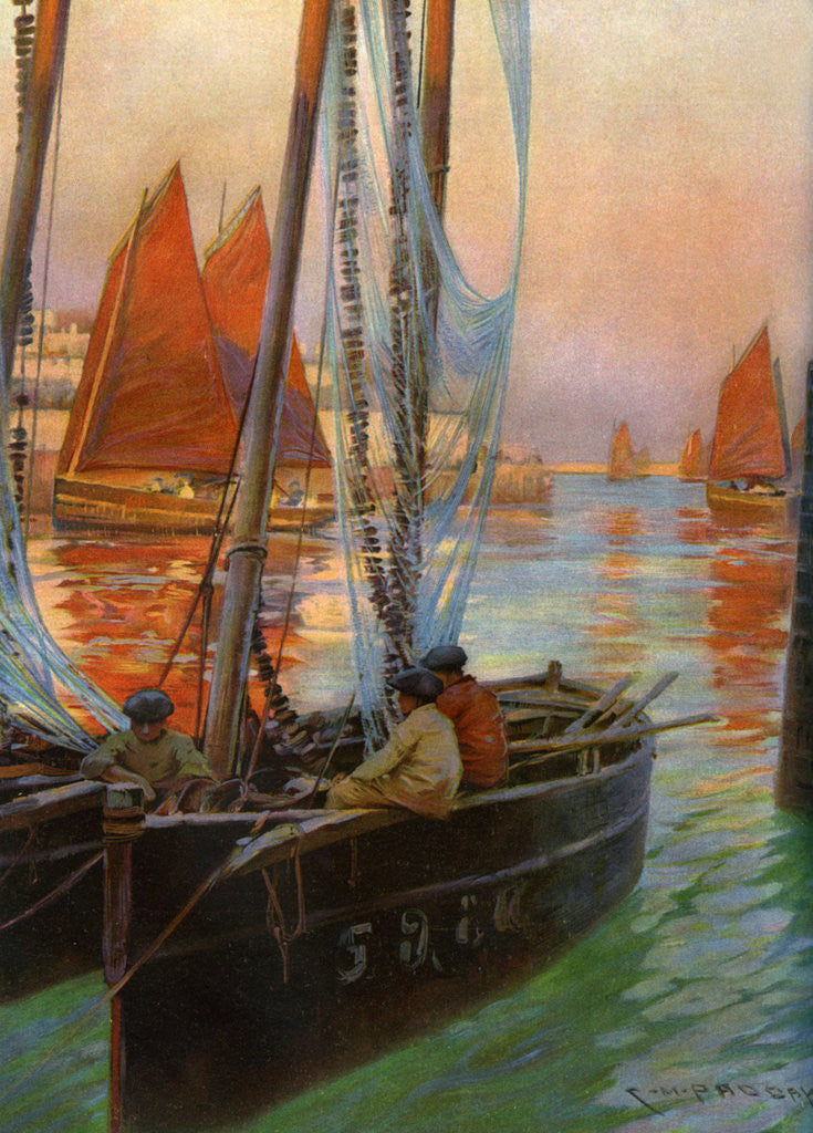 Detail of Brest Fishing Boats by Charles Padday