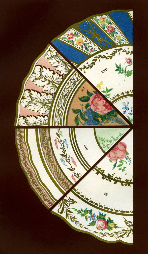 Detail of Derby patterns by Hall & England