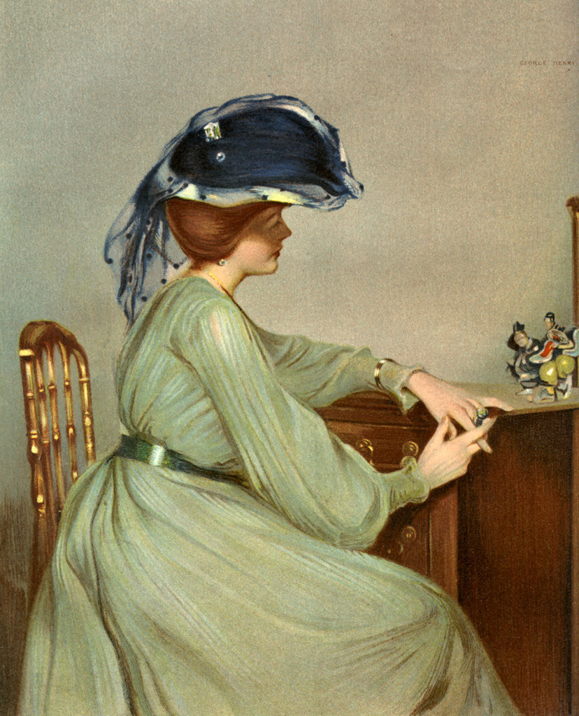 Detail of The Blue Veil by George Henry