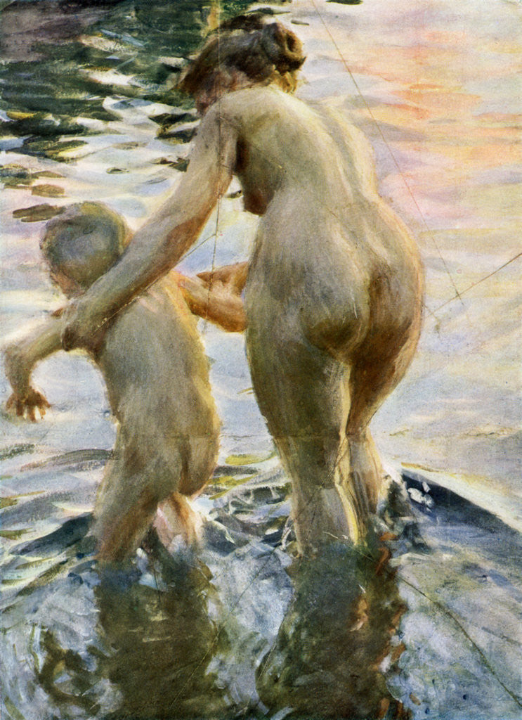 Detail of A Premiere by Anders Leonard Zorn