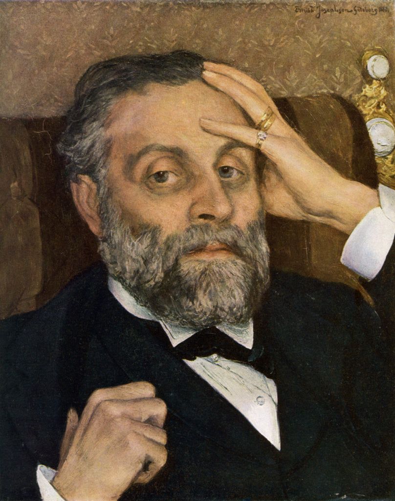 Detail of Portrait of Pontus Fürstenberg by Ernst Josephson