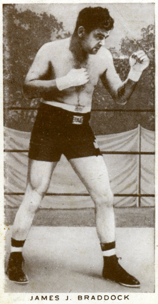 Detail of James J Braddock, Irish-American boxer by Anonymous