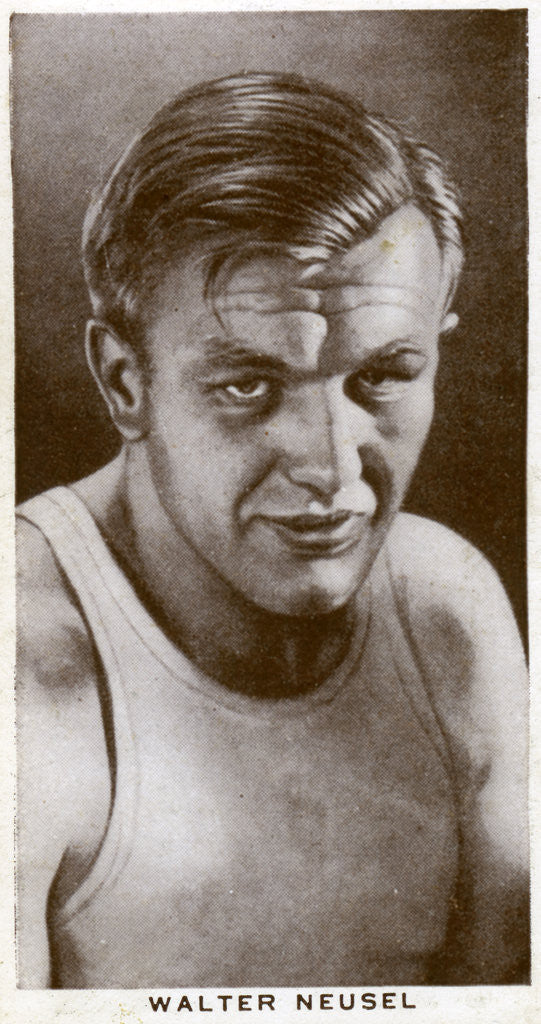 Detail of Walter Neusel, German boxer by Anonymous