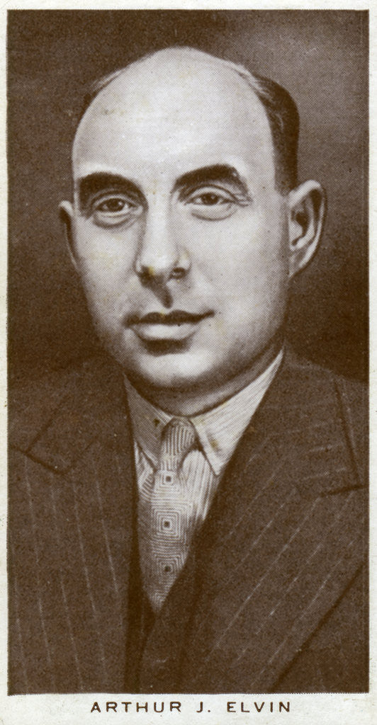 Detail of Arthur J Elvin, British boxing promoter by Anonymous
