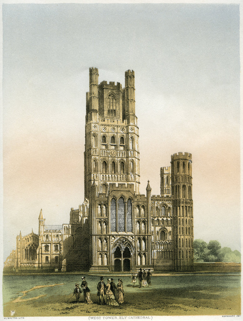 Detail of Ely Cathedral, Cambridgeshire by WL Walton