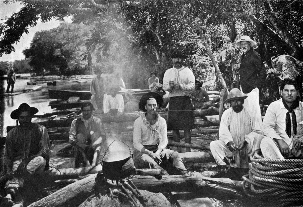 Detail of Cooking on a raft, Paraguay by Anonymous