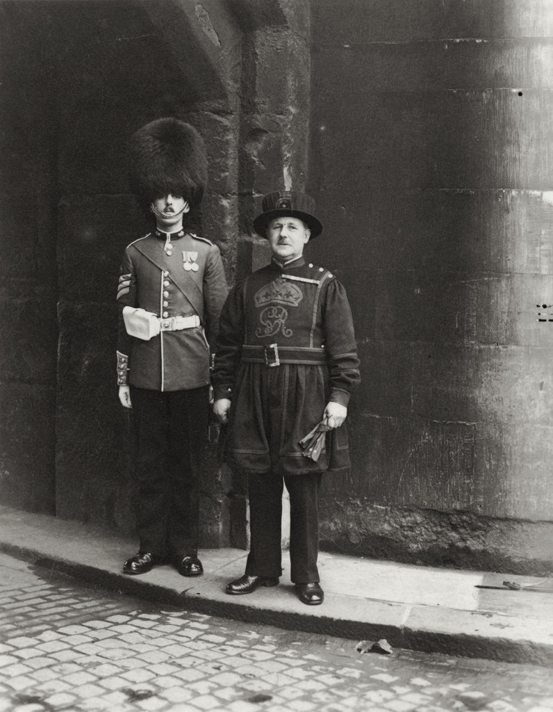 Detail of Ancient and Modern at the Tower of London by Anonymous