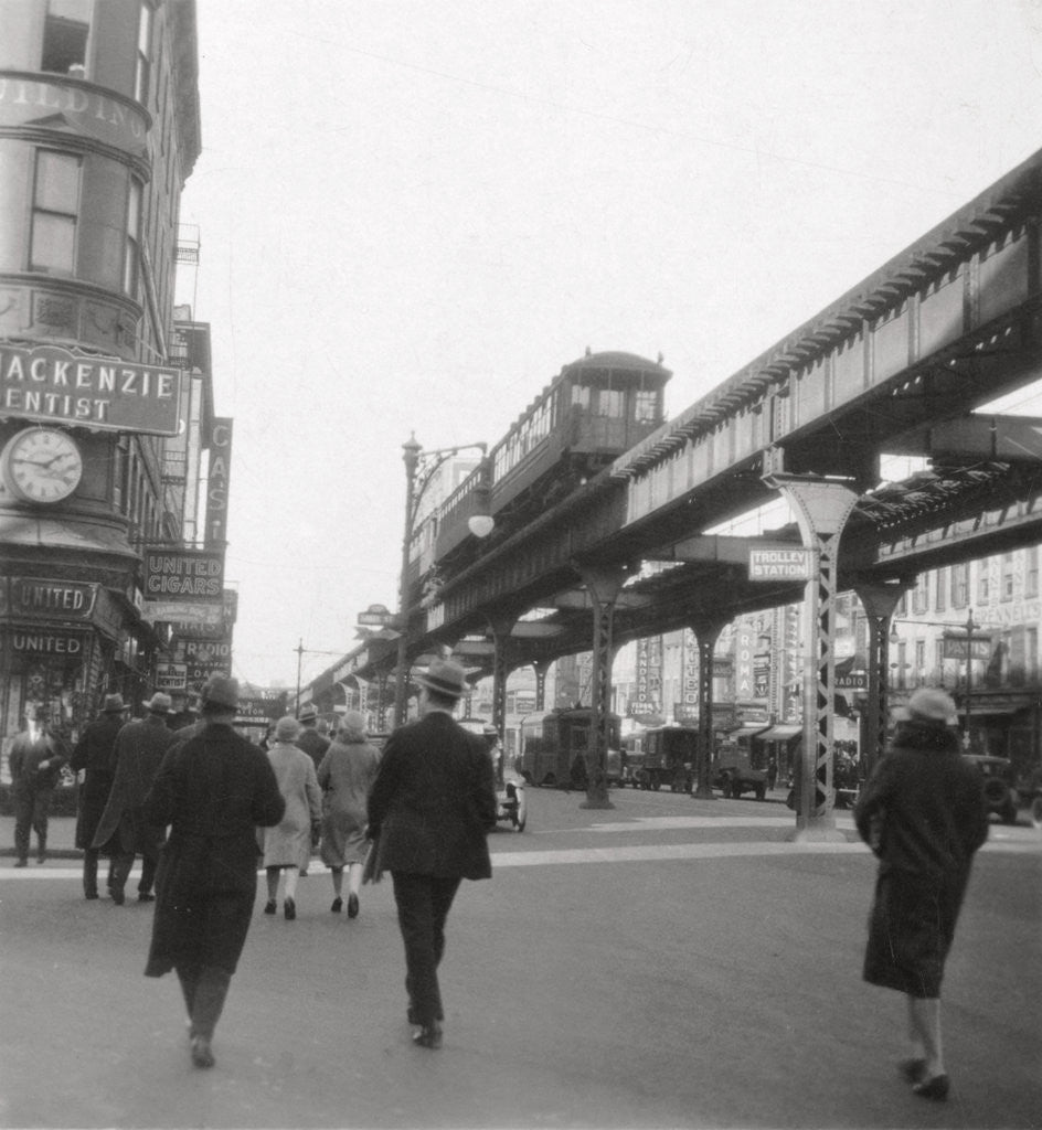 Detail of Flatbush Avenue, New York City, USA by J Dearden Holmes