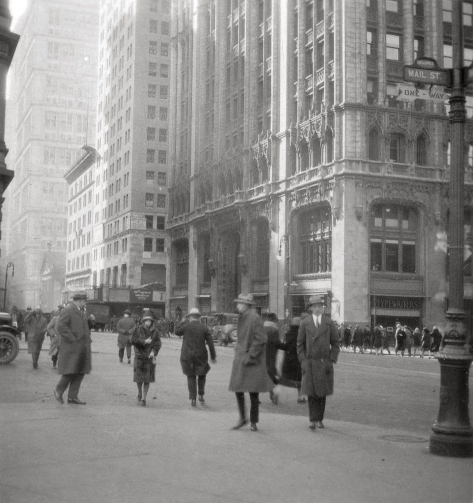 Detail of Lower Broadway, New York City, USA by J Dearden Holmes