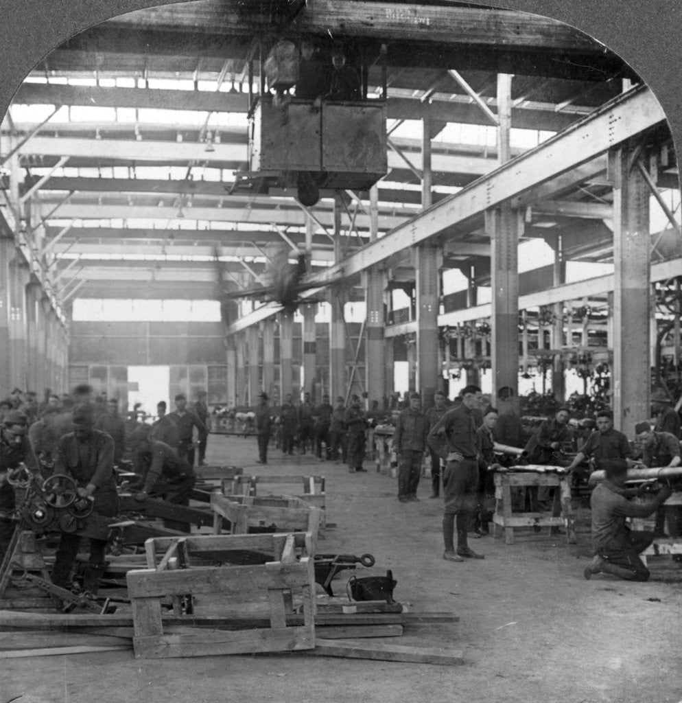 Detail of American Army ordnance repair shops at Mehun-sur-Yèvre, France by Keystone View Company