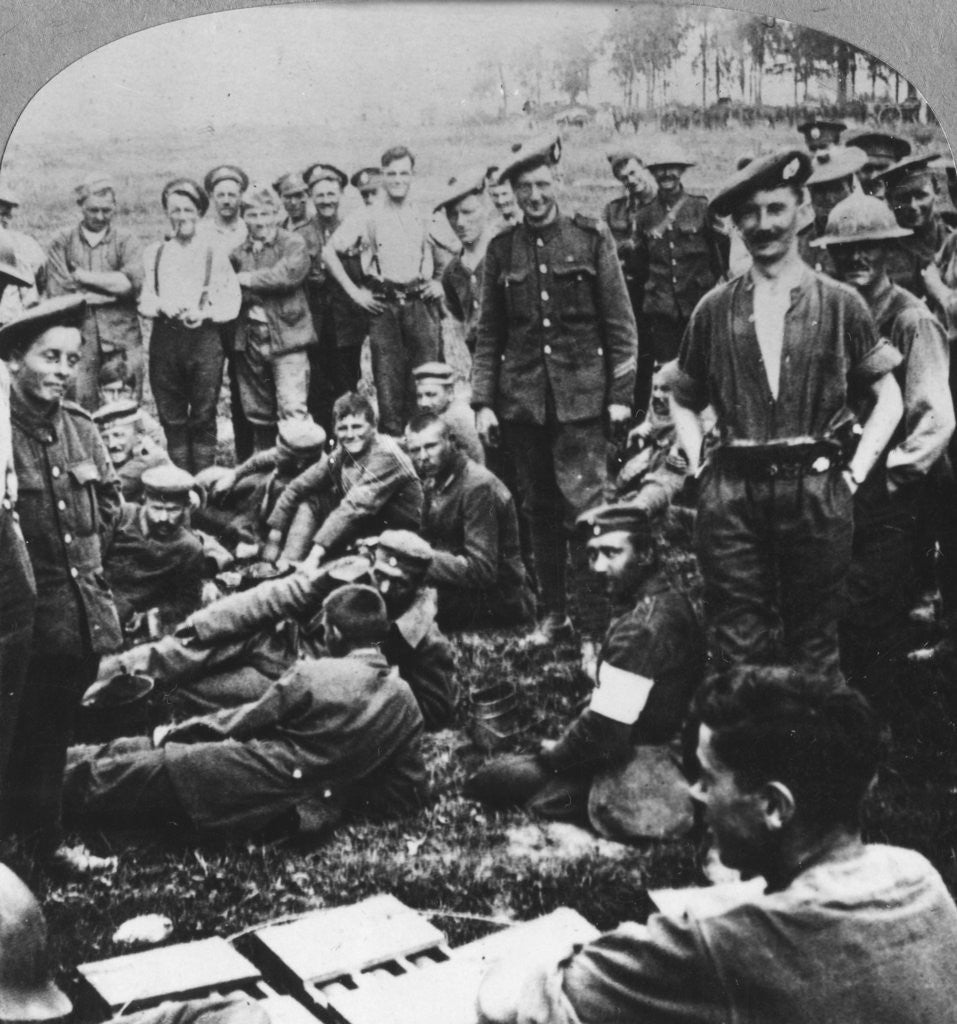 Detail of Victors and vanquished from the battle of Menin Road, Ypres, Flanders, Belgium, World War I by Realistic Travels Publishers