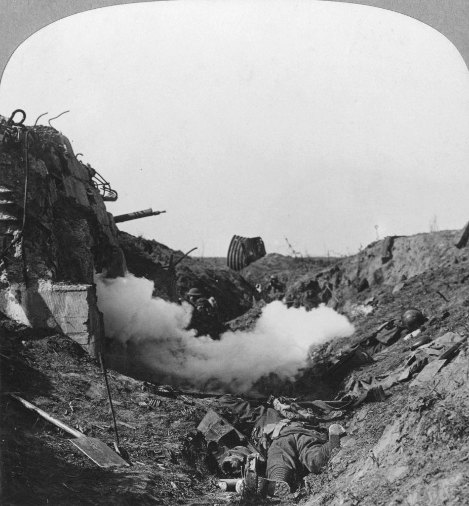 Detail of The capture of a German blockhouse, Croisilles, France, World War I by Realistic Travels Publishers