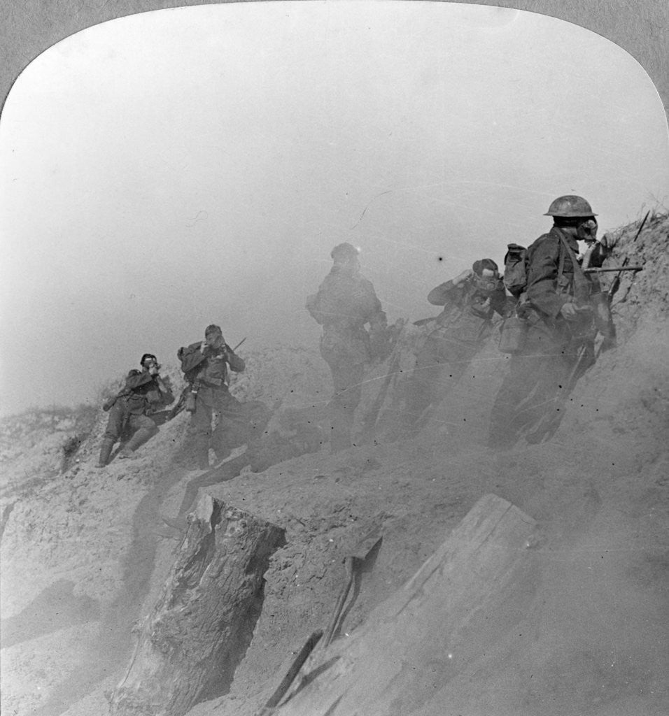 Detail of Gas Alarm!, Loos, France, World War I by Realistic Travels Publishers