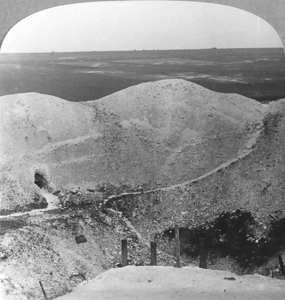 Detail of Mine crater at La Boiselle, the Somme, France, World War I by Realistic Travels Publishers