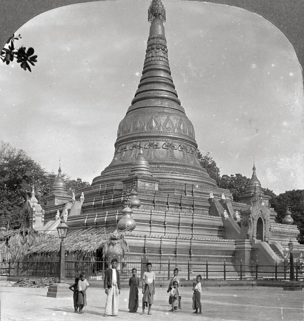 Detail of The Aindow Yak Pagoda, Mandalay, Burma by Stereo Travel Co