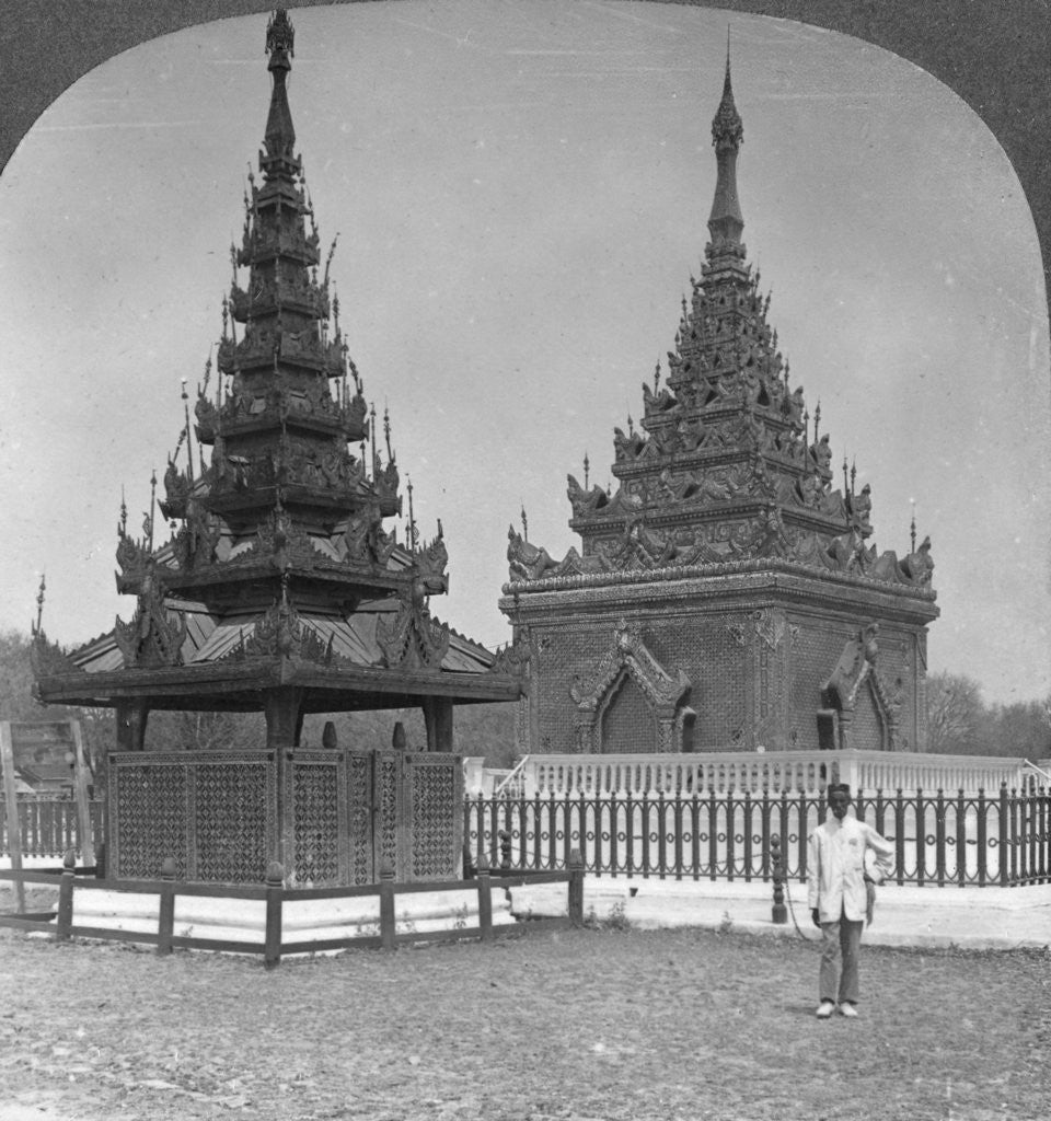 Detail of King Mindon's Tomb, Royal Palace, Mandalay, Burma by Stereo Travel Co
