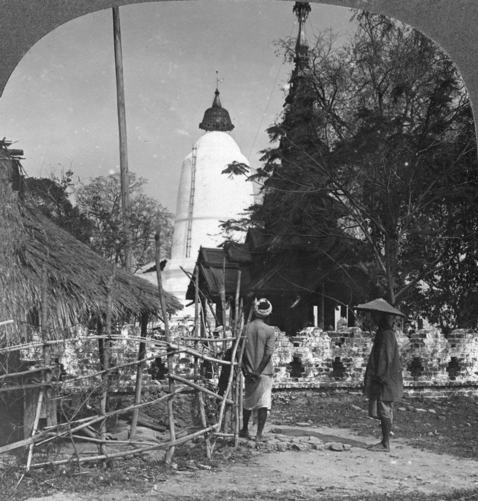 Detail of An umbrella shaped pagoda, Bhamo, Burma by Stereo Travel Co