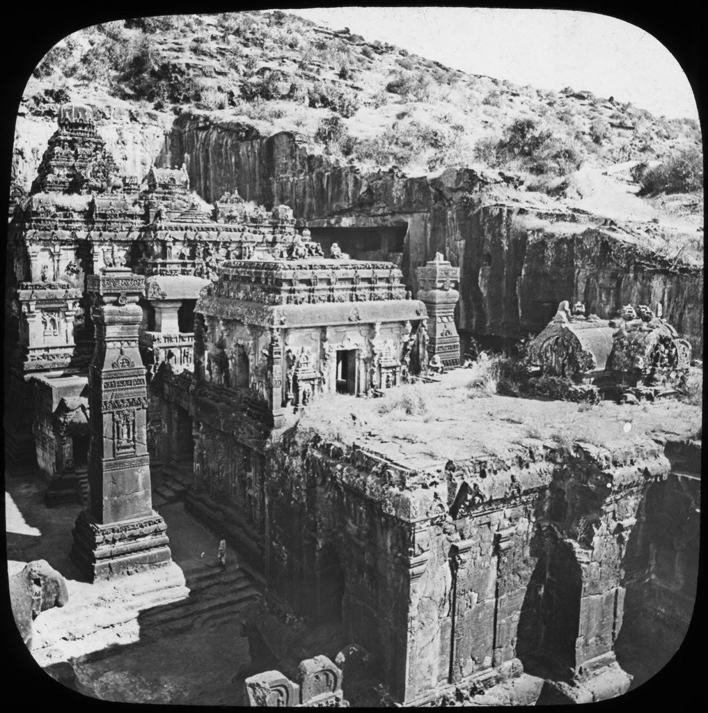 Detail of Caves of Ellora, Maharashtra, India by Anonymous