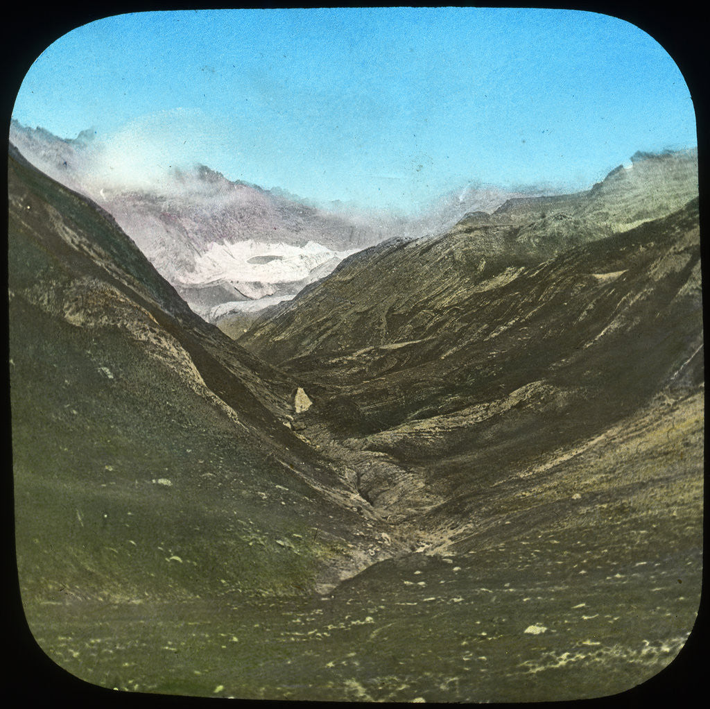 Detail of Mountain scene, India by Anonymous
