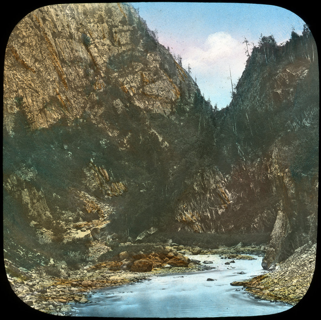 Detail of Sindh River, passing the crags below Sonamarg, Kashmir, India by Anonymous