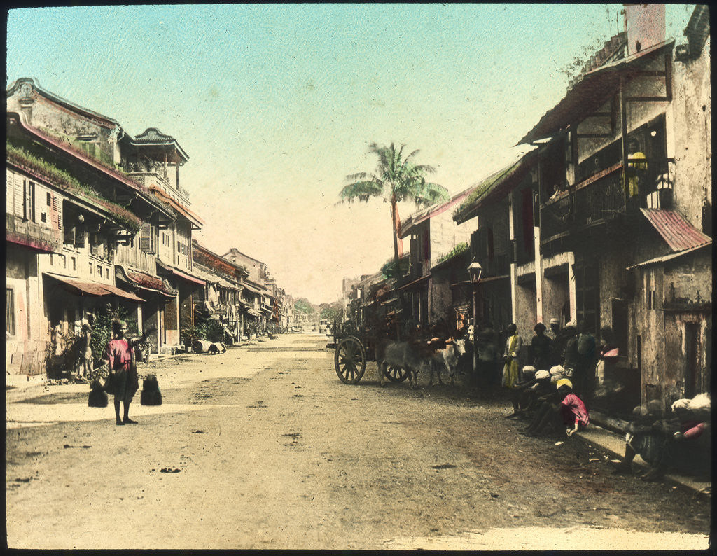 Detail of Street in Rangoon, Burma by Anonymous