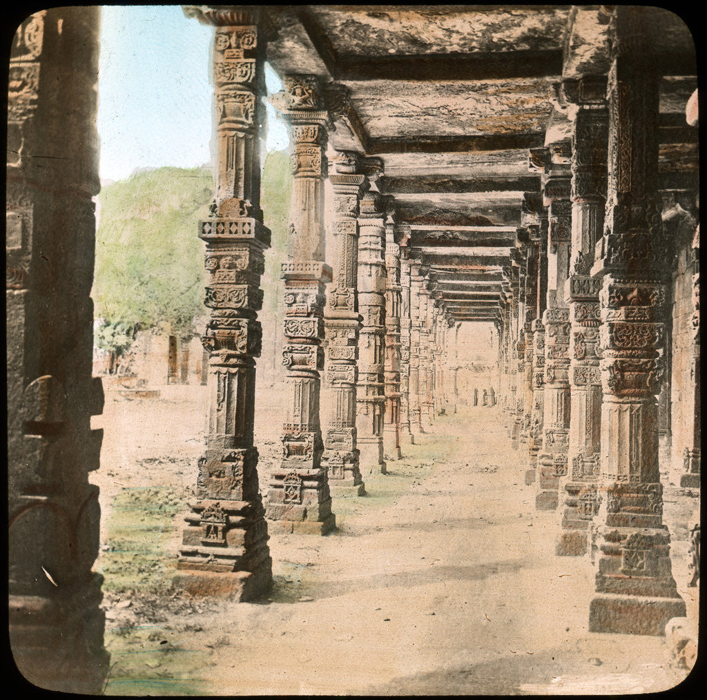 Detail of Colonnade, Delhi, India by Anonymous