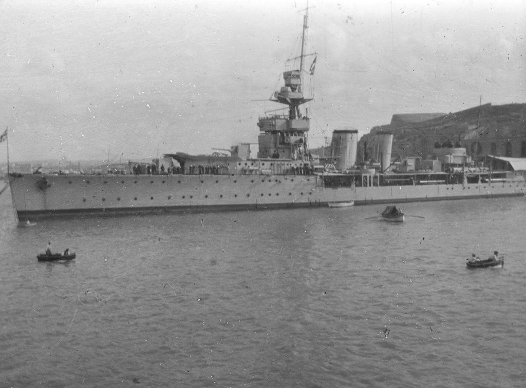 Detail of HMS Cardiff, British C-class light cruiser, Malta by Anonymous