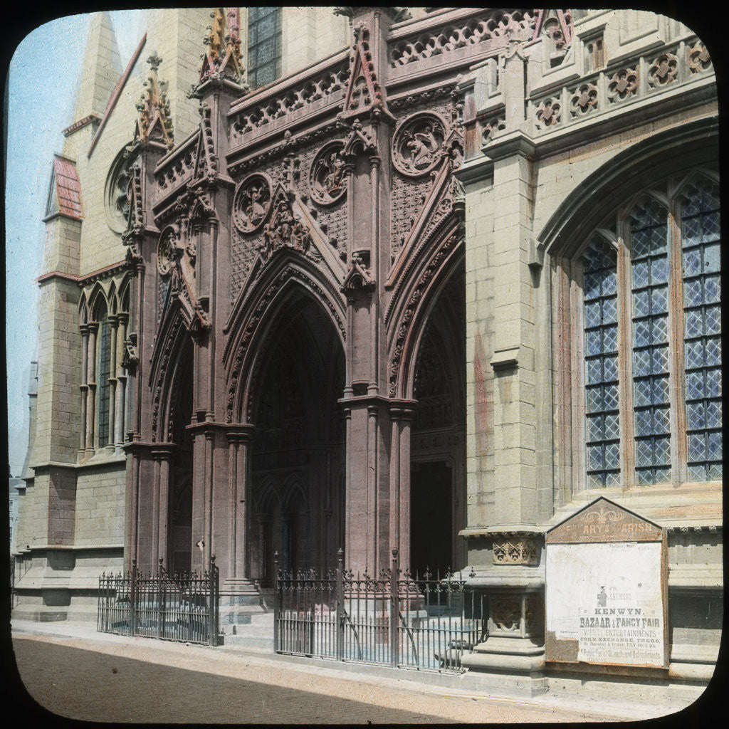 Detail of Porch of Truro Cathedral, Cornwall by Church Army Lantern Department