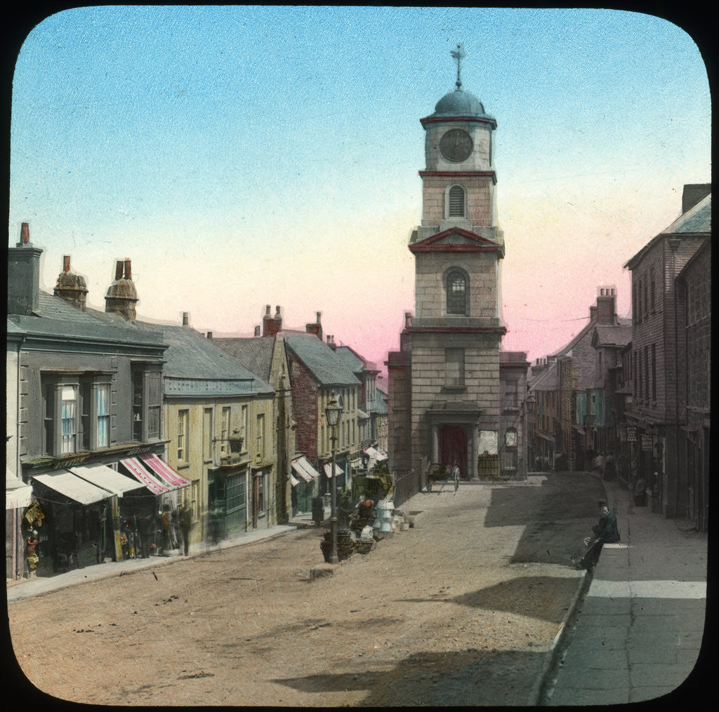 Detail of Town Hall and Market Street, Penryn, Cornwall by Church Army Lantern Department