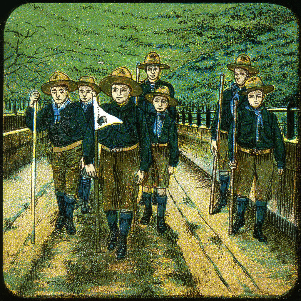 Detail of Boy scouts by Anonymous