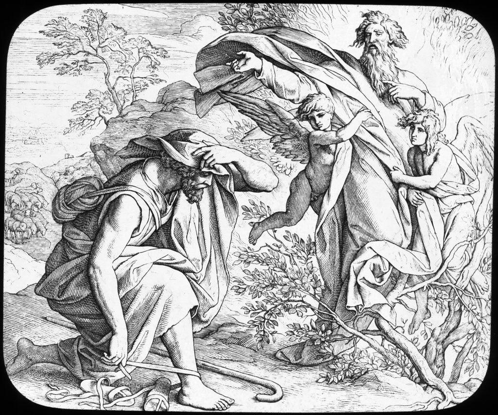 Detail of Moses and the Burning Bush by Julius Schnorr von Carolsfeld