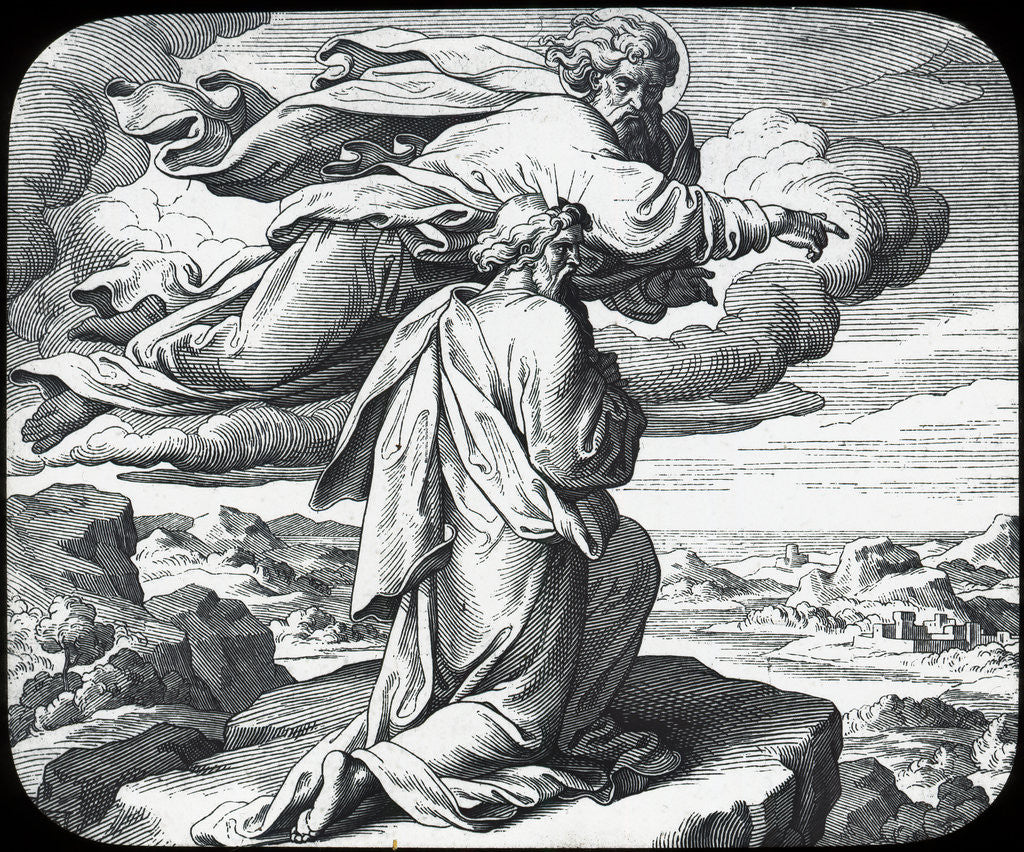 Detail of Moses views the land of Israel by Julius Schnorr von Carolsfeld