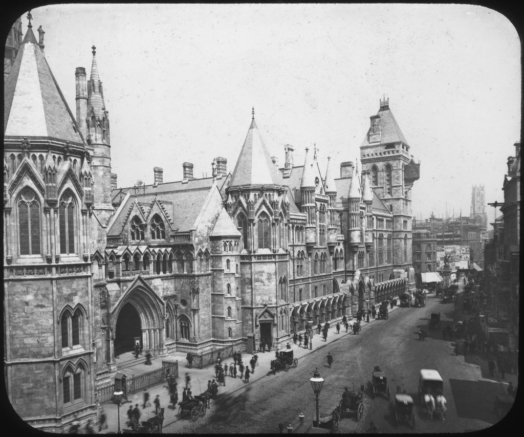 Detail of New Law Courts, London by Anonymous