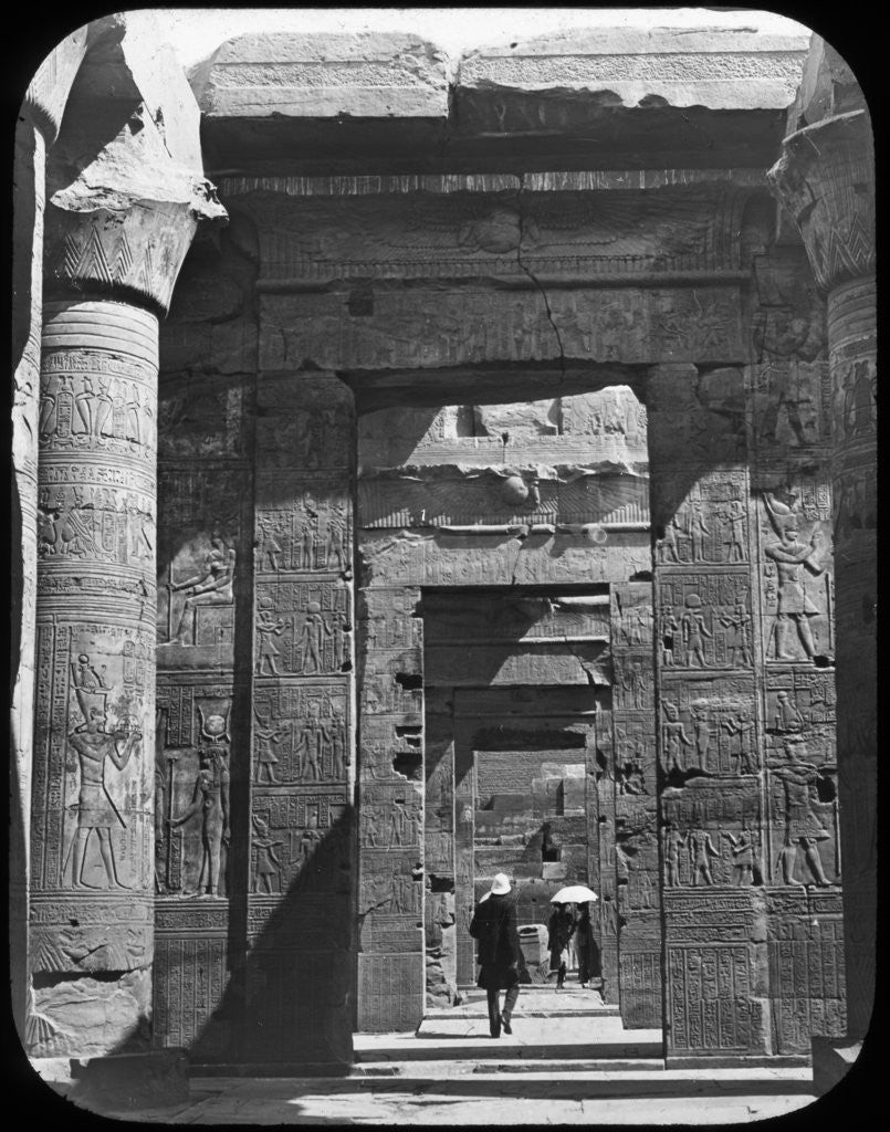 Detail of Temple entrance, Kom Ombo, Egypt by Newton & Co